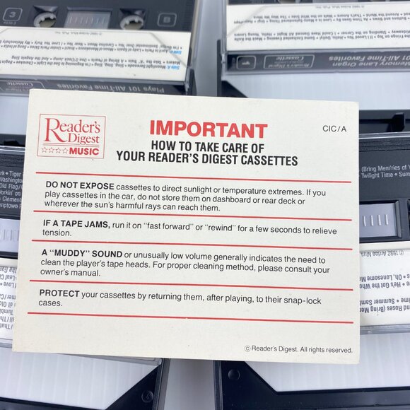 Readers Digest The Memory Lane Organ Plays Vintage 4 Cassette Boxed Set - Picture 9 of 9